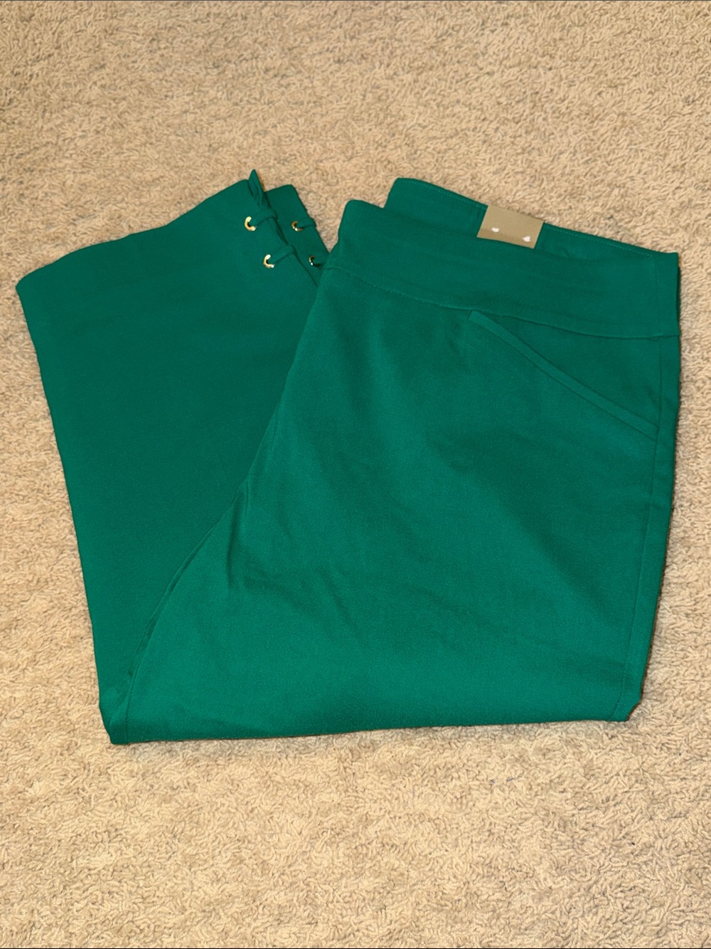 Chico's Teal Green Knit Capri